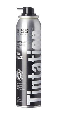 RED BY KISS TINTATION TEMPORARY HAIR COLOR SPRAY 2.82oz. BLACK TCS01