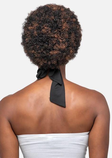 VIVICA A. FOX SHORT AFRO W/BLACK TIE BACK HEADBAND WIG HB-JERIKA #1