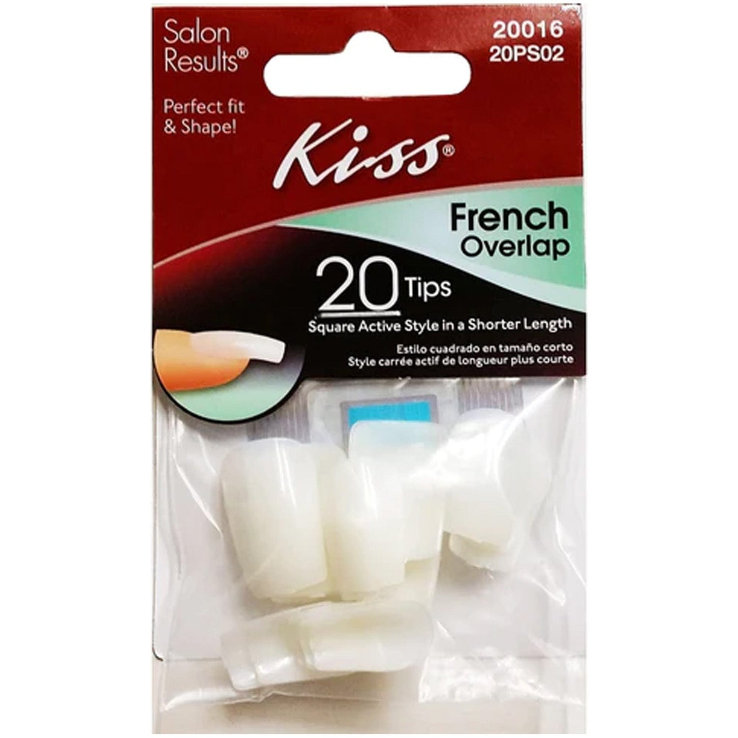 KISS 20 FRENCH OVERLAP TIPS BAG #20PS02