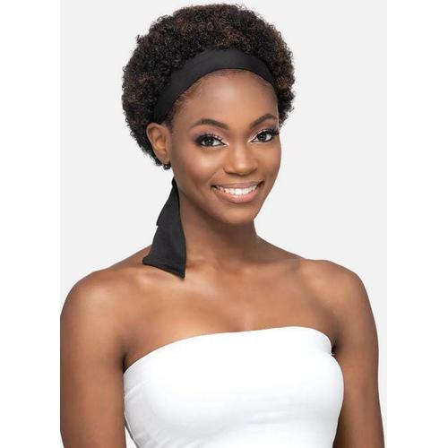 VIVICA A. FOX SHORT AFRO W/BLACK TIE BACK HEADBAND WIG HB-JERIKA #1