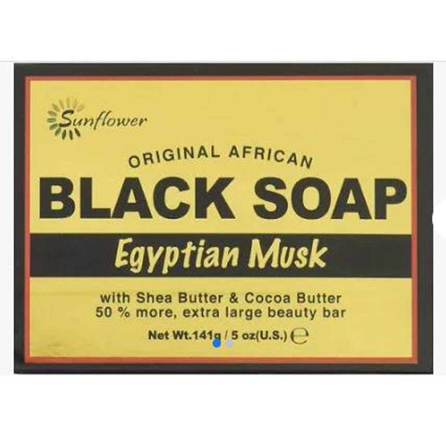 ORIGINAL AFRICAN BLACK SOAP EGYPTIAN MUSK 5oz.