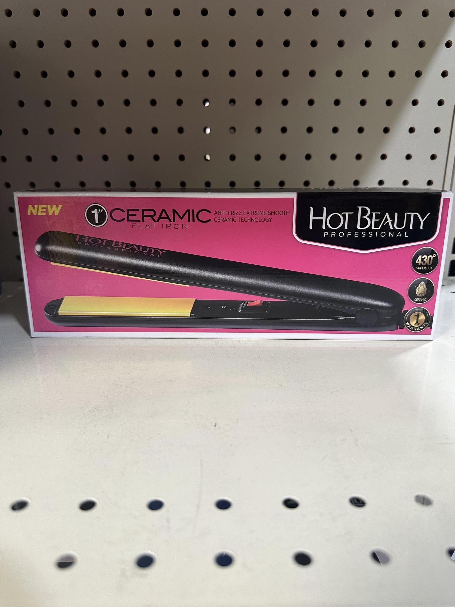 Hot Beauty 1" Ceramic Flat Iron
