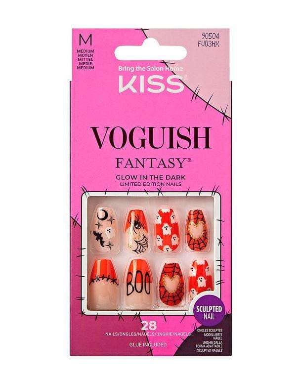 KISS VOGUISH HALLOWEEN GLOW IN THE DARK FANTASY NAILS-LIMITED EDITION
