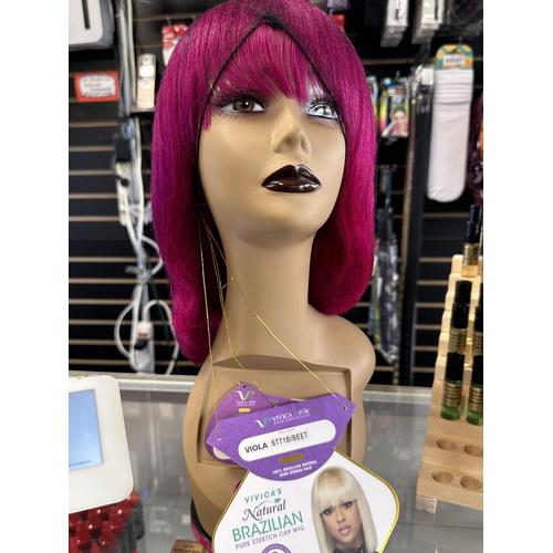 VIVICA A. FOX 100% BRAZILIAN NATURAL REMI HUMAN HAIR WIG VIOLA #STT1B/BEET