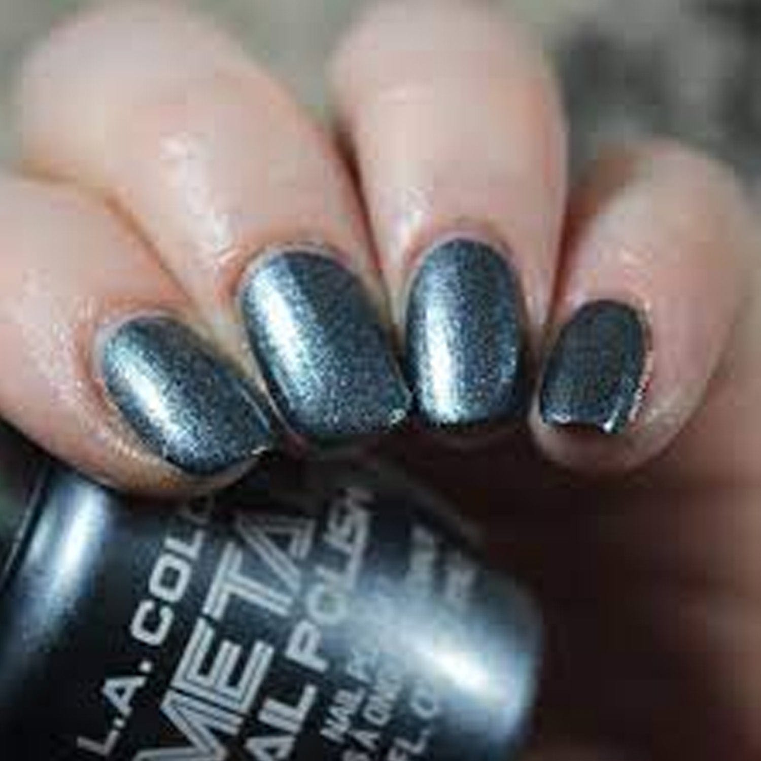 LA Colors Dark Metal Nail Polish Molten