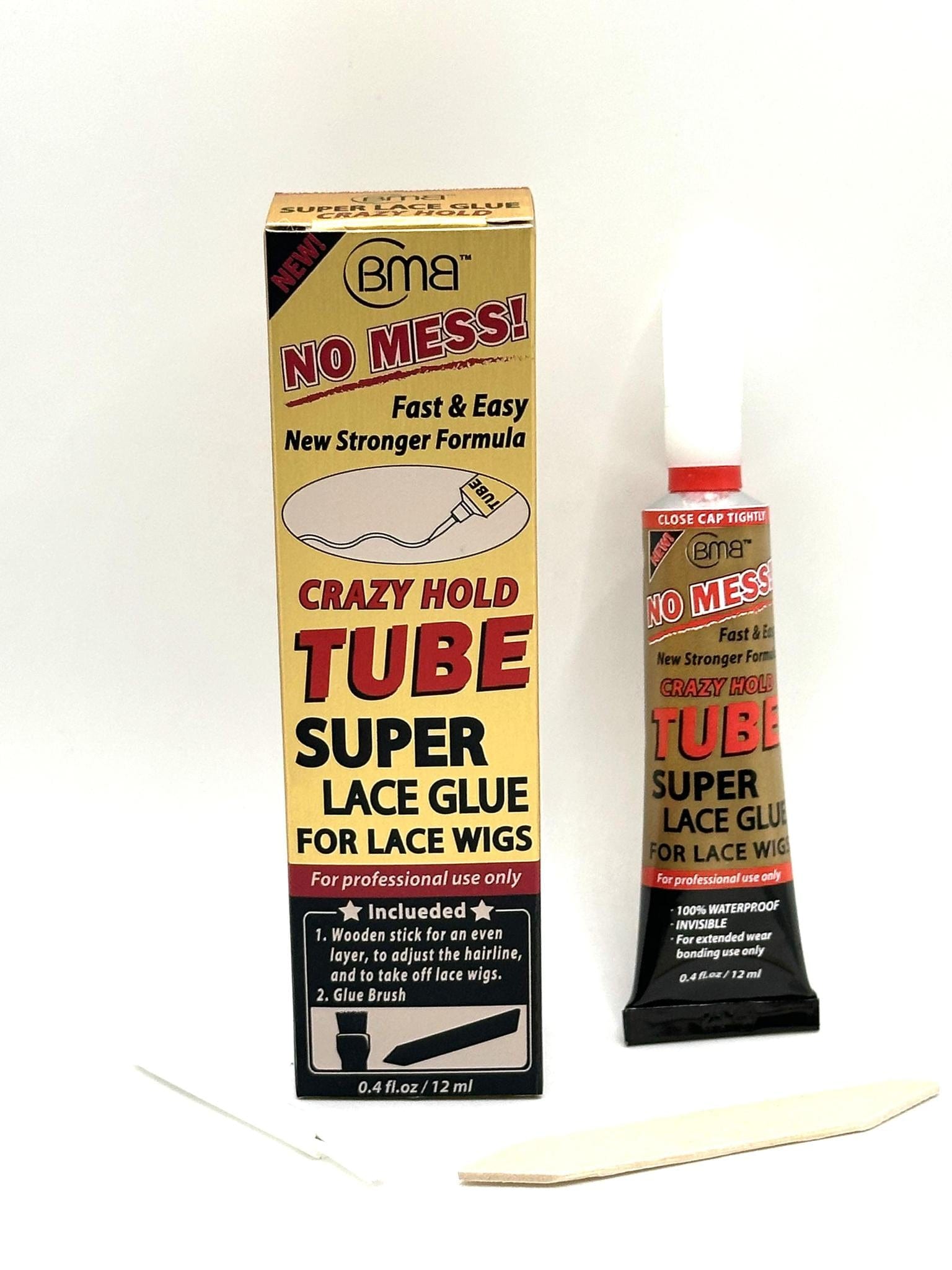 BMB CRAZY HOLD TUBE SUPER LACE GLUE FOR LACE WIGS 0.4fl.oz/12ml