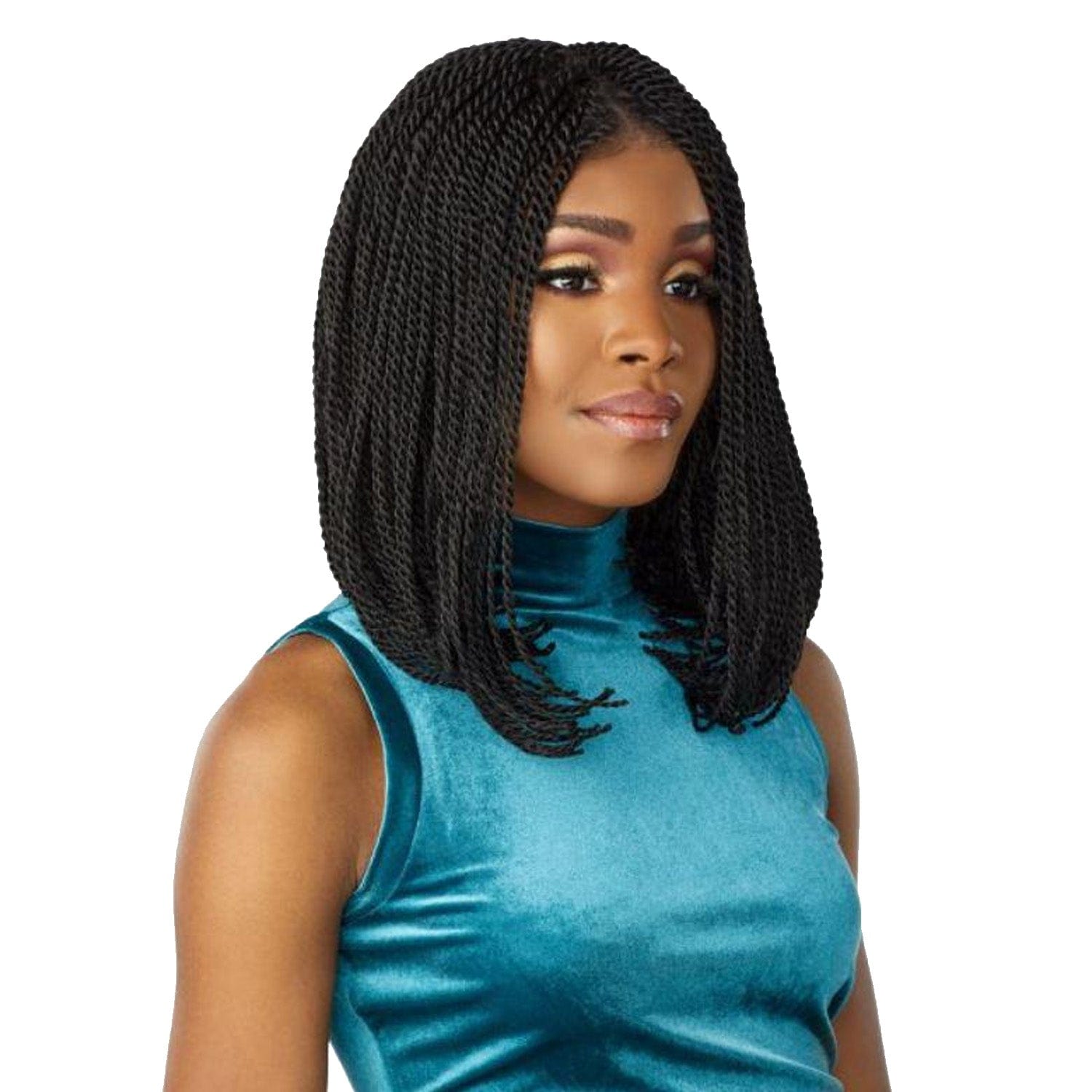 SENSATIONNEL CLOUD 9 SWISS LACE 13" SENEGAL TWIST BOB #1B