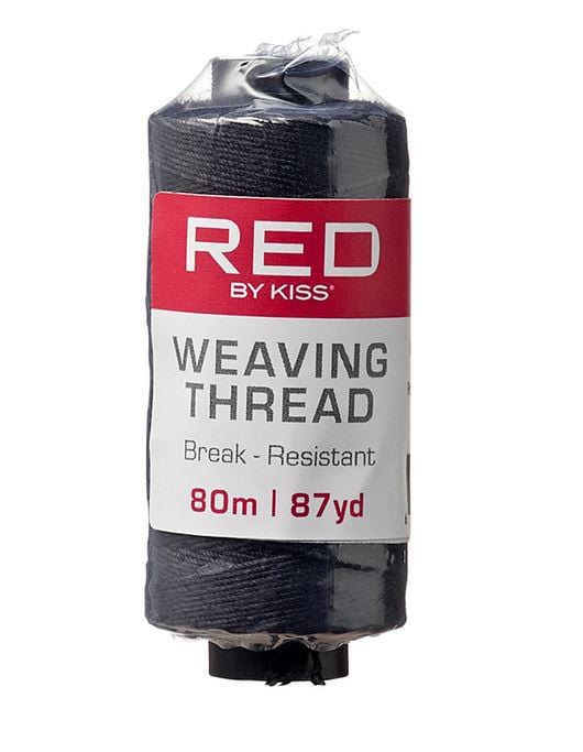 RED BY KISS WEAVING THREAD 80m/97yd BLACK WT11