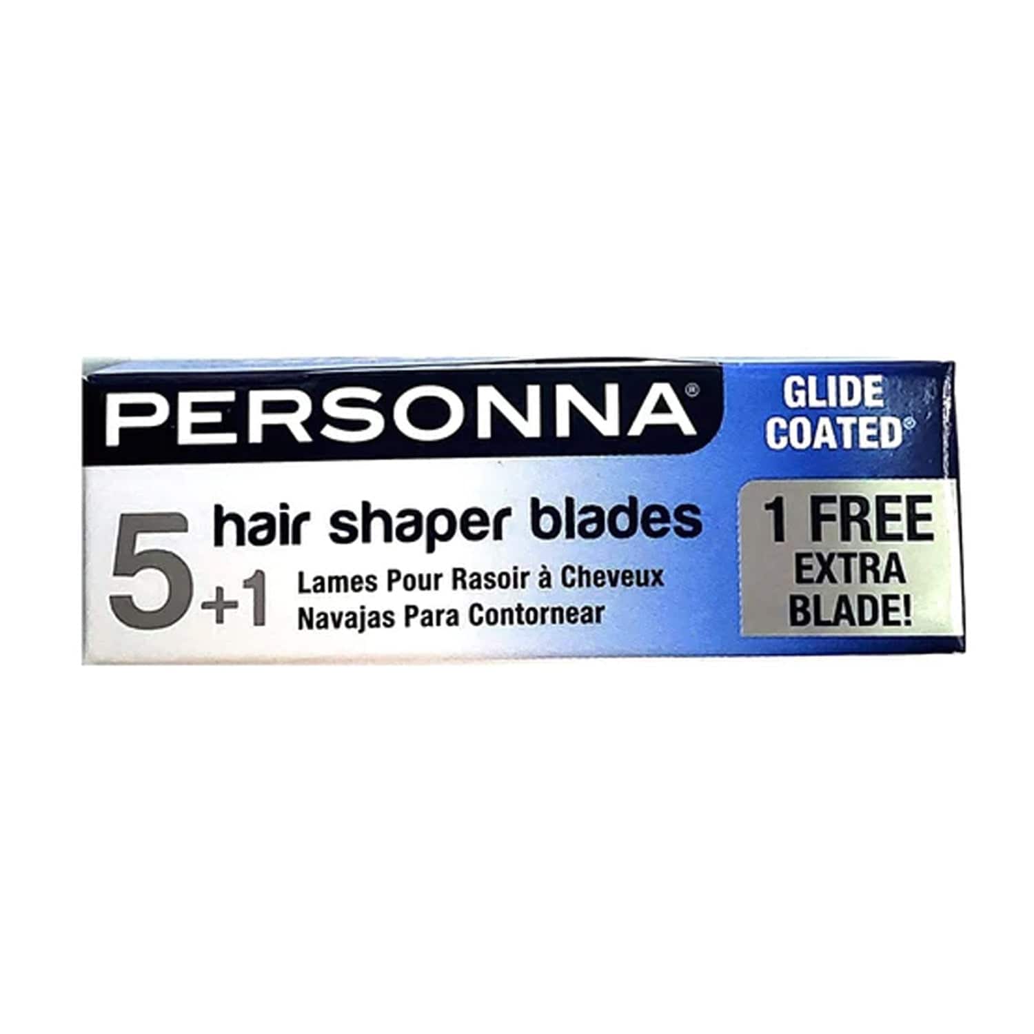 PERSONNA HAIR SHAPER BLADES 6 PK (5+1 FREE BONUS)