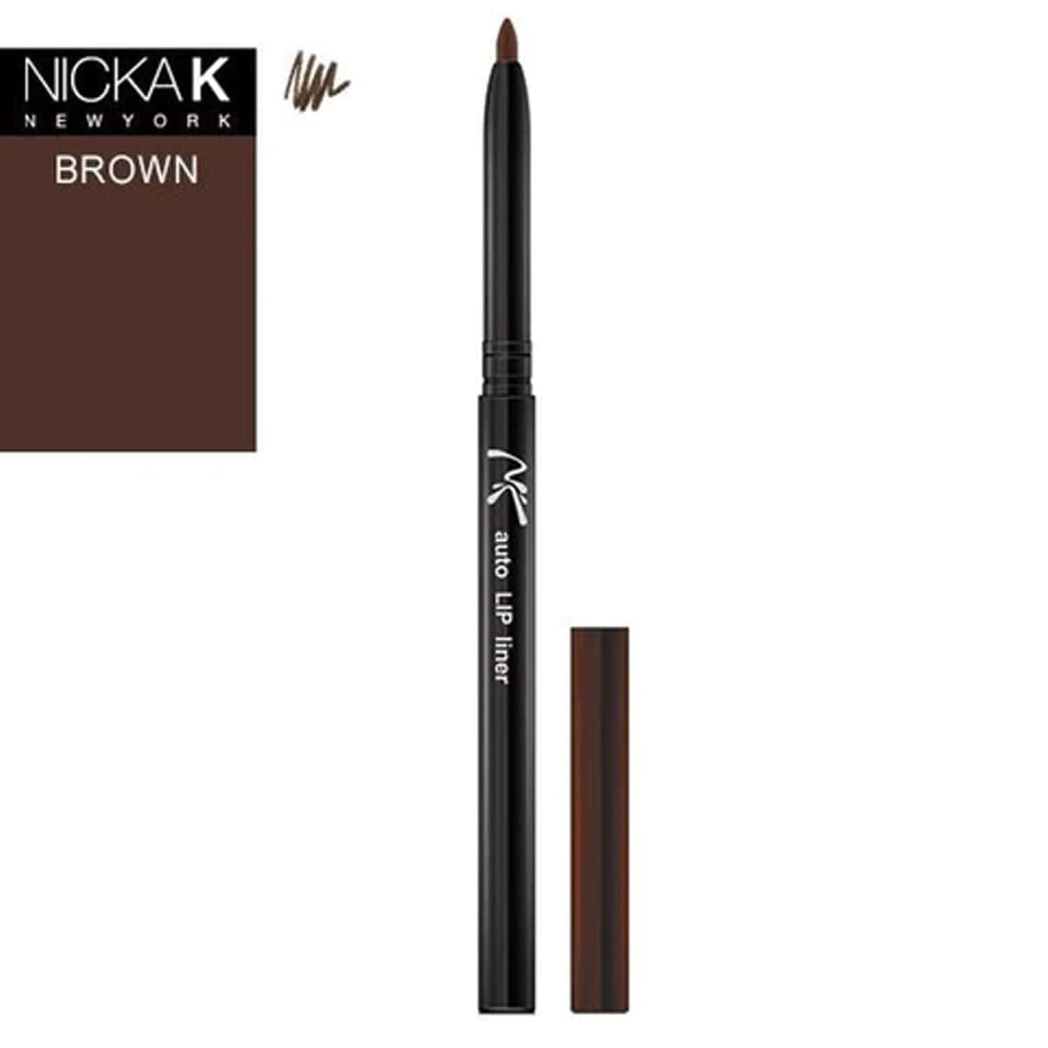 NICKA K AUTO LIP LINER BROWN #AA13