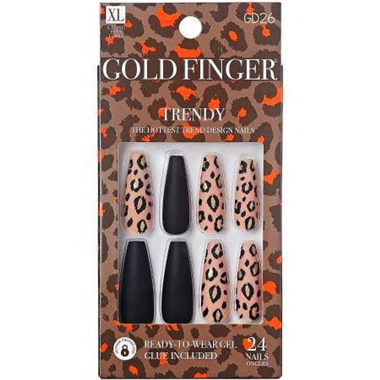 GOLDFINGER TRENDY NAILS BLACK BEAST GD26
