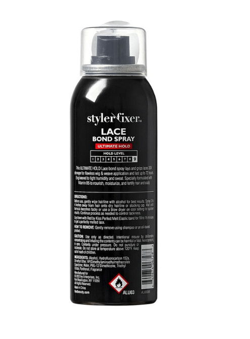 RED BY KISS STYLER FIXER LACE BOND SPRAY ULTIMATE HOLD 2.7FL. OZ.