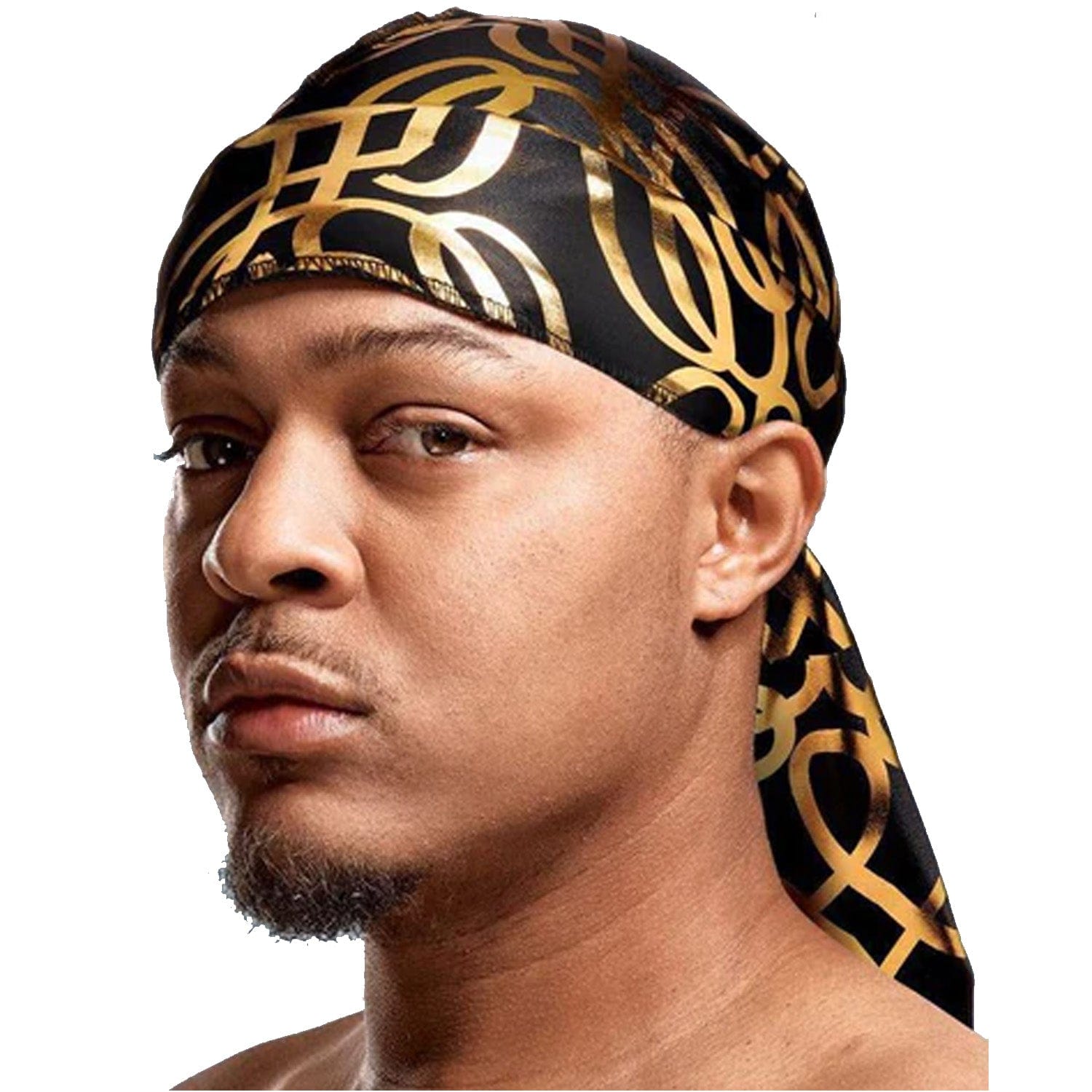 RED BY KISS BOW WOW POWER WAVE LIT GOLD SILKY DURAG