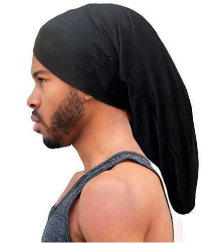 KING J SPANDEX UNISEX SUPER LONG DREADLOCKS CAP #706 BLACK