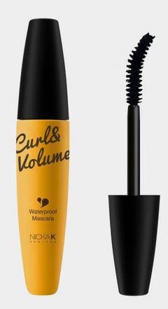 NICKA K CURL & VOLUME WATERPROOF MASCARA 0.35 oz./10g