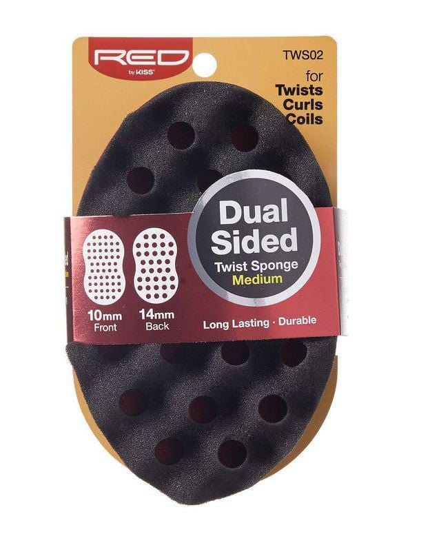 RED BY KISS DUAL SIDED TWIST SPONGE MEDIUM TWS02