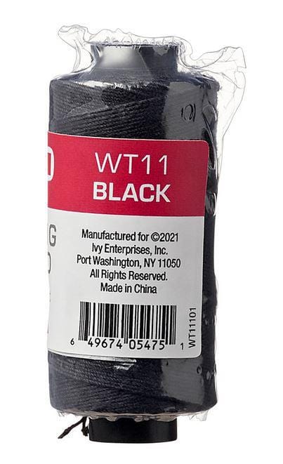 RED BY KISS WEAVING THREAD 80m/97yd BLACK WT11