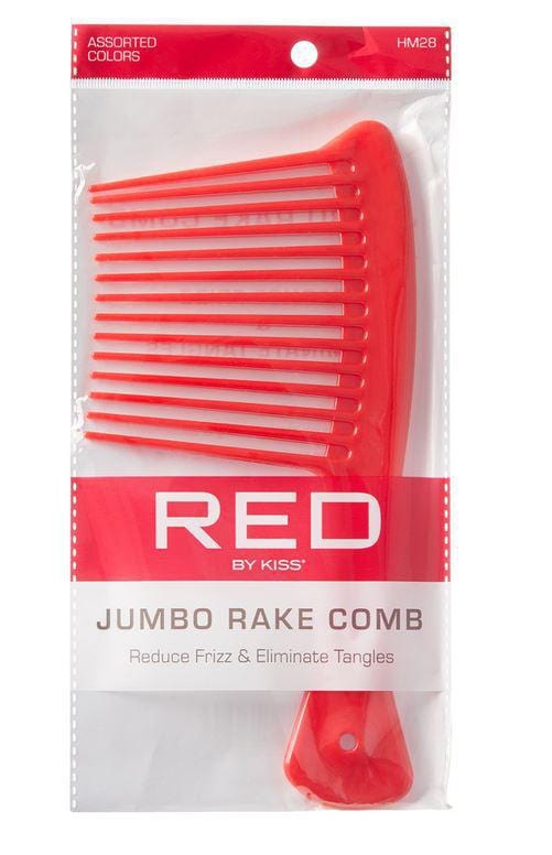 RED BY KISS JUMBO RAKE COMB ASST COLORS HM28