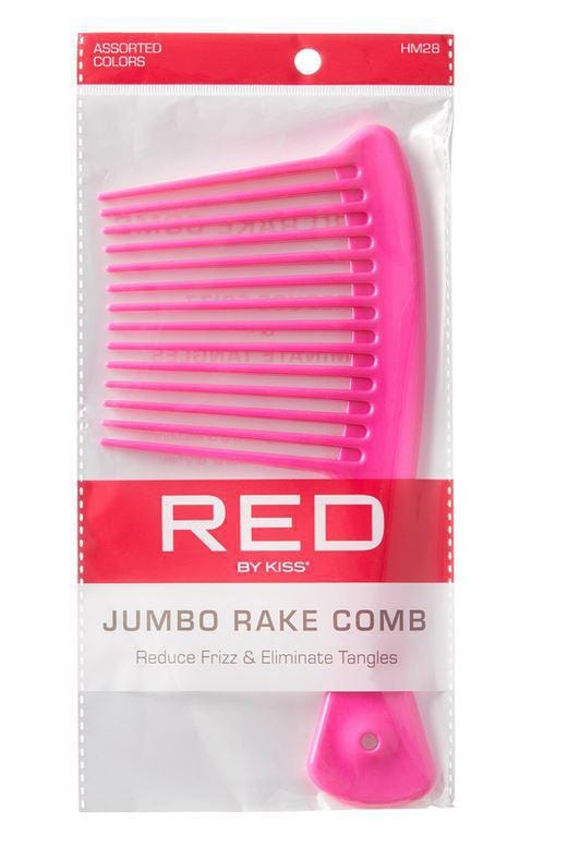 RED BY KISS JUMBO RAKE COMB ASST COLORS HM28