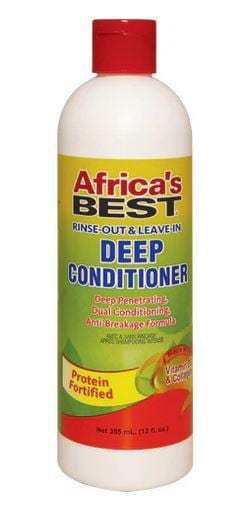 AFRICA'S BEST RINSE-OUT & LEAVE-IN DEEP CONDITIONER 12fl.oz.