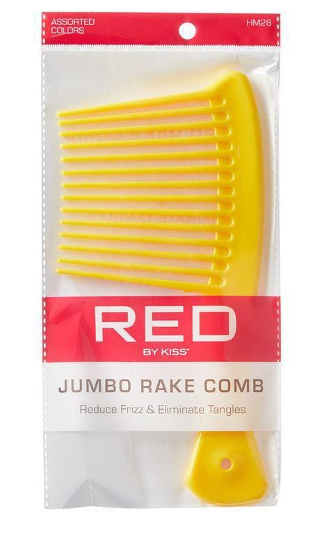 RED BY KISS JUMBO RAKE COMB ASST COLORS HM28