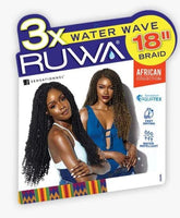3X RUWA WATER WAVE CROCHET HAIR