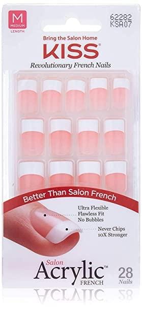 KISS SALON ACRYLIC FRENCH #KSA07