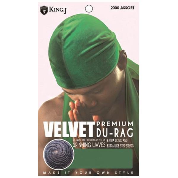 KING J VELVET PREMIUM DURAG 2000 ASSORT