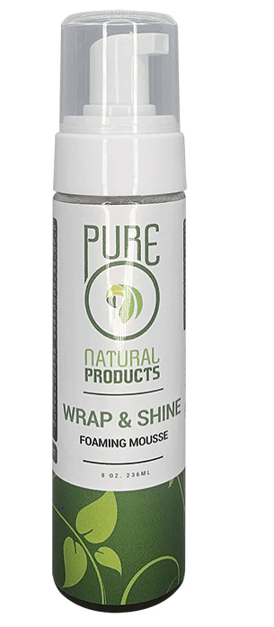 PUREO NATURAL PRODUCTS WRAP & SHINE FOAMING MOUSSE 7 oz.