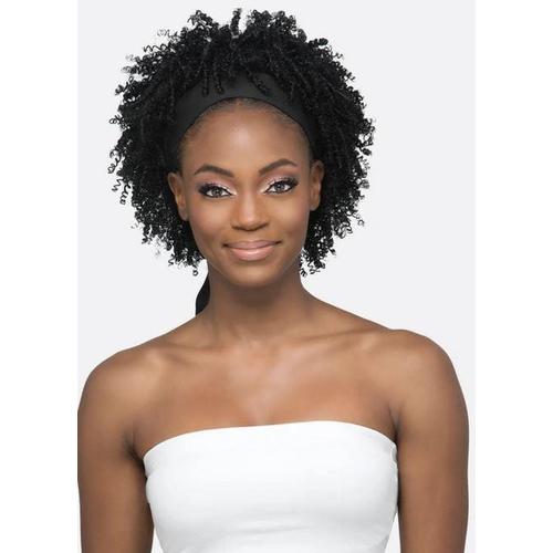 VIVICA A. FOX SHORT TIGHT COIL W/BLACK TIE BACK HEADBAND WIG HB-ANJIKA