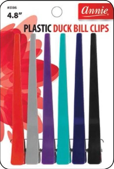 ANNIE 4.8" PLASTIC DUCK BILL CLIPS #3186