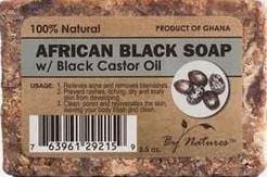 AFRICAN BLACK SOAP 100% NATURAL- 3.5 oz.