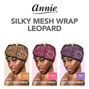 Ms. Remi (Annie) Silky Mesh Wrap- Leopard