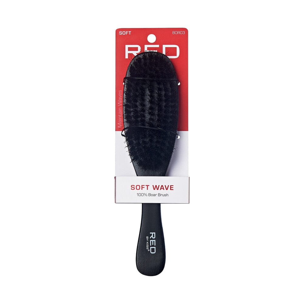 RED BY KISS 100% BOAR SOFT WAVE BRUSH BOR03