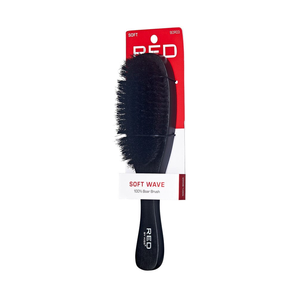 RED BY KISS 100% BOAR SOFT WAVE BRUSH BOR03