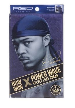 RED PREMIUM BOW WOW X POWER WAVE VELVET LUXE DURAG HD79 ROYAL BLUE