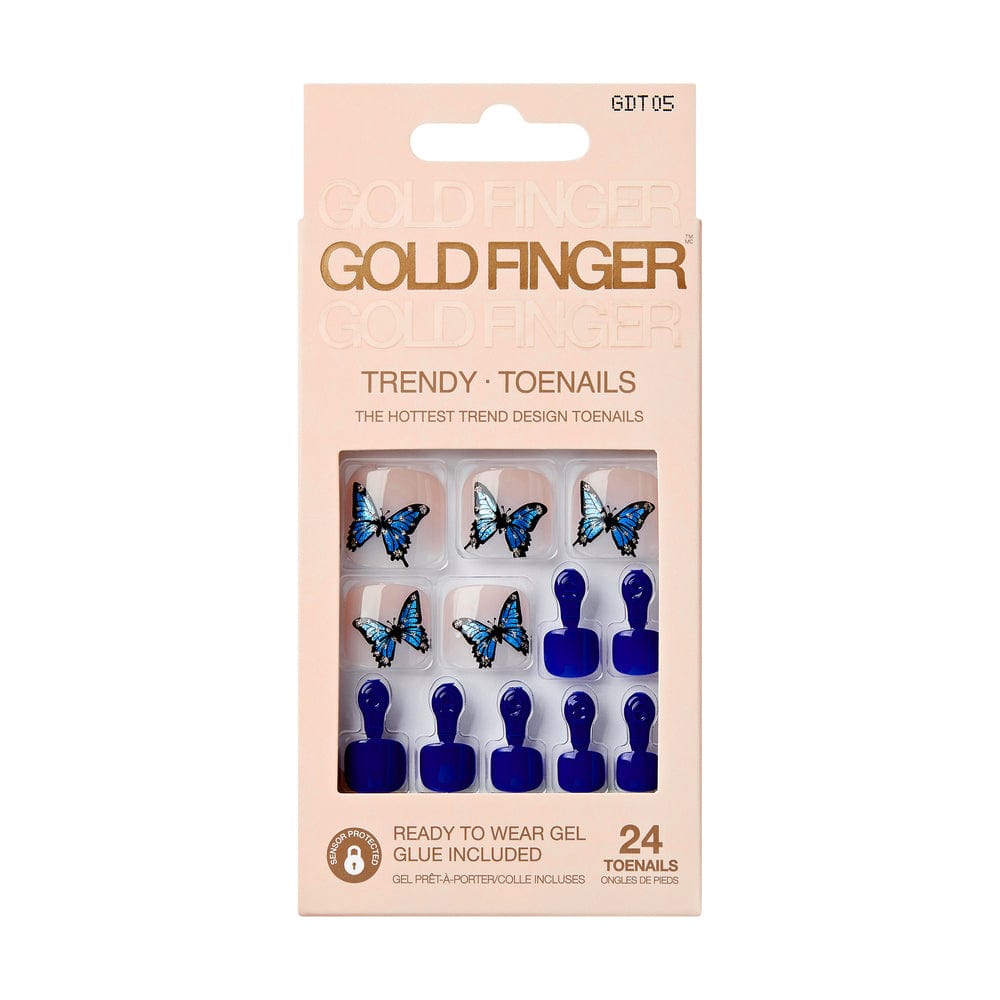 GOLDFINGER TRENDY TOENAILS- B FLIES GDT05