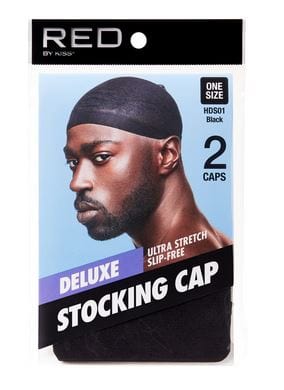 RED BY KISS DELUXE STOCKING CAP HDS01 BLACK