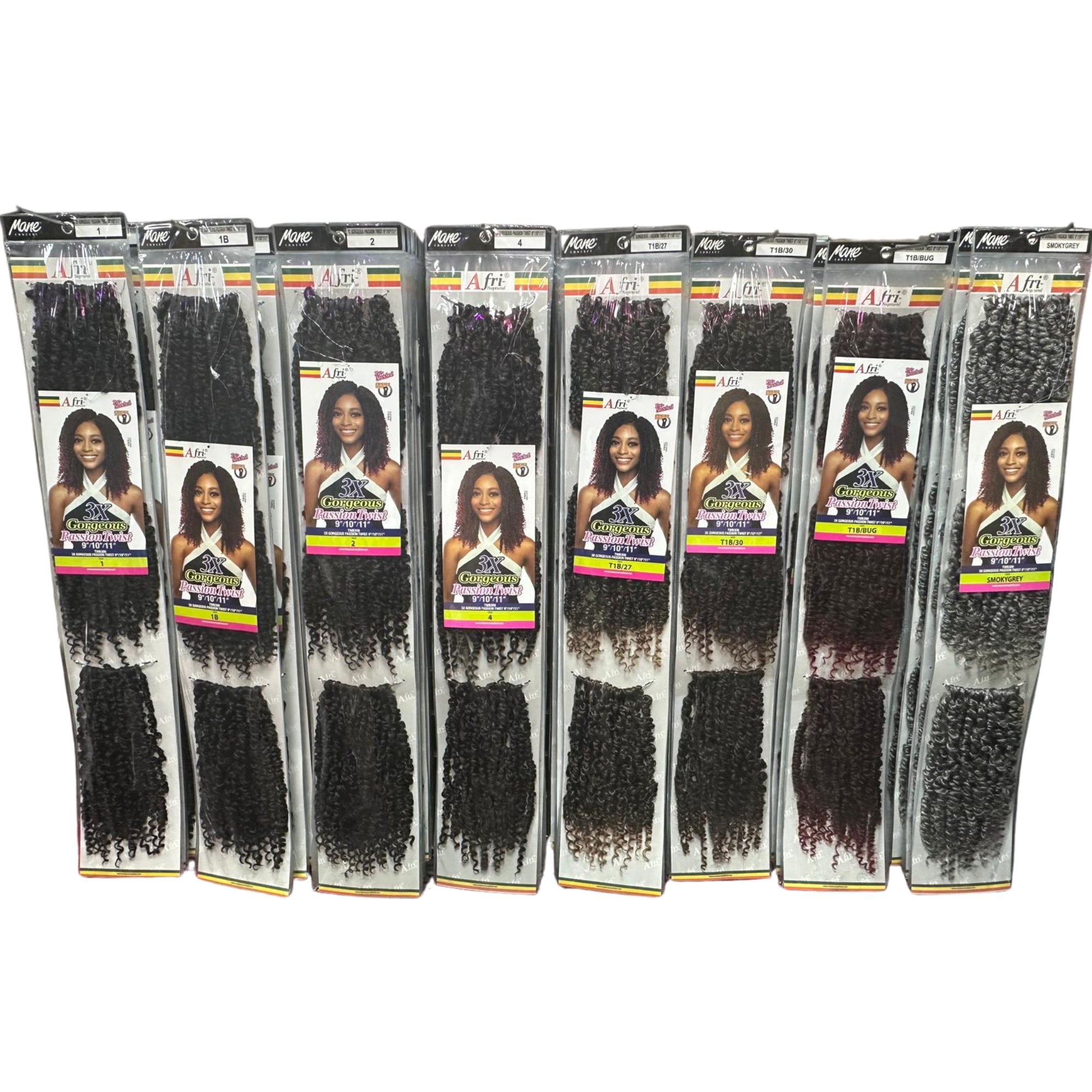 Crochet Passion Twists One Pack 9" 10" 11"