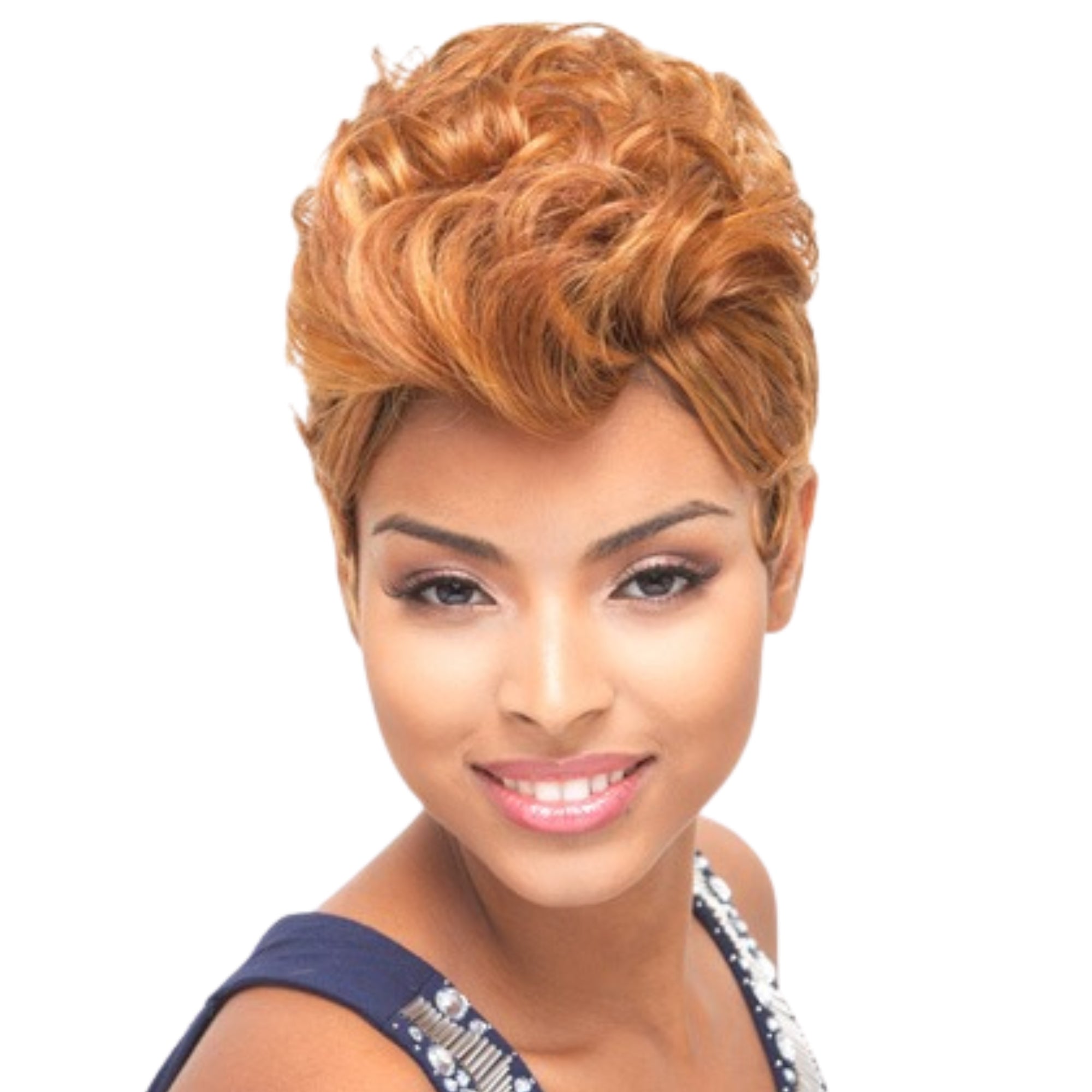 Curled Bump Short Pixie Weave Hair – 5"
