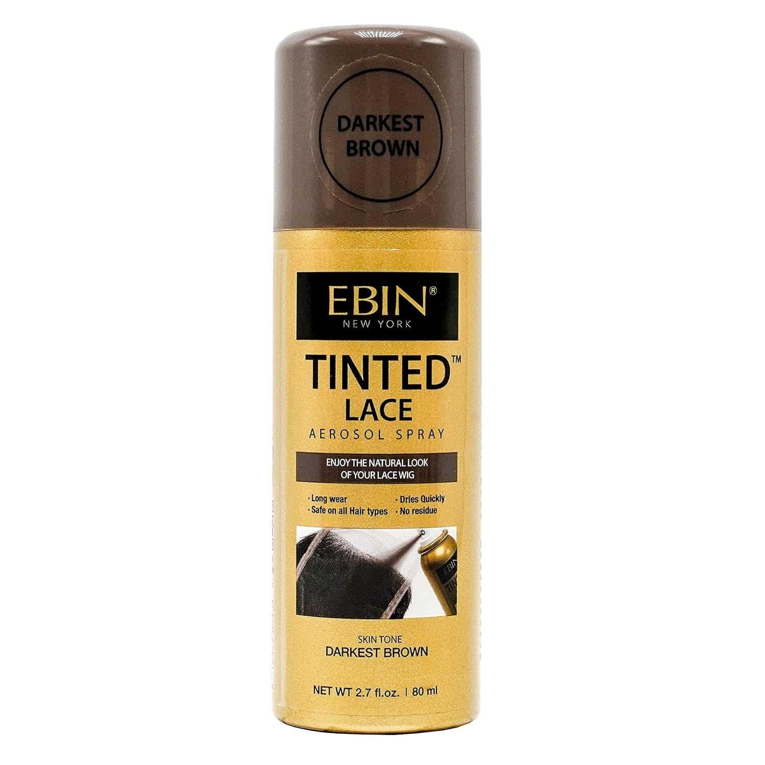 EBIN NY TINTED LACE DARKEST BRN
