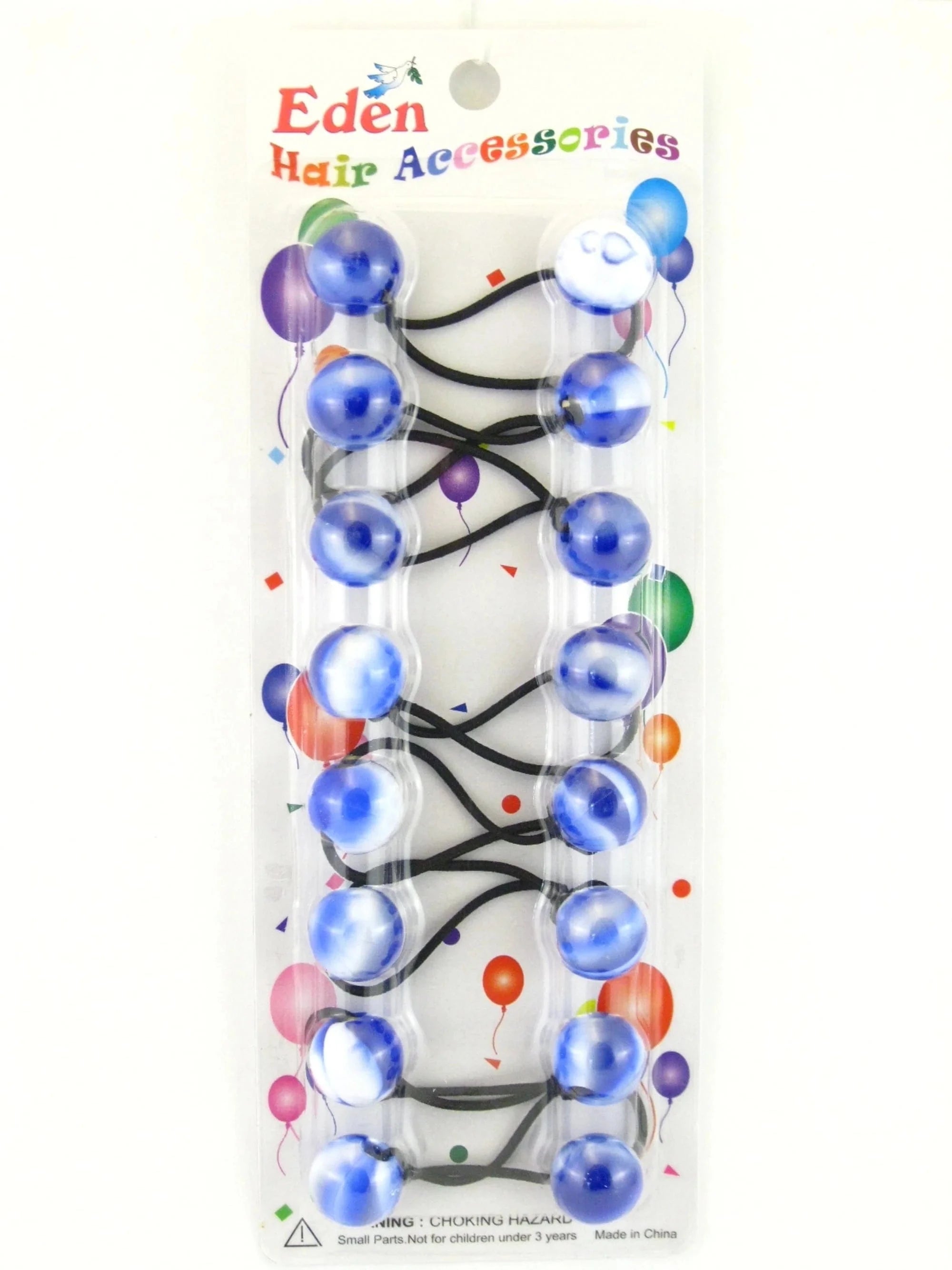 EDEN TWINBALL HAIR PONYTAIL HOLDERS #LB20B6