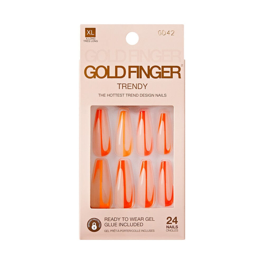 GOLDFINGER TRENDY NAILS- GD42 GREEN FLAGS