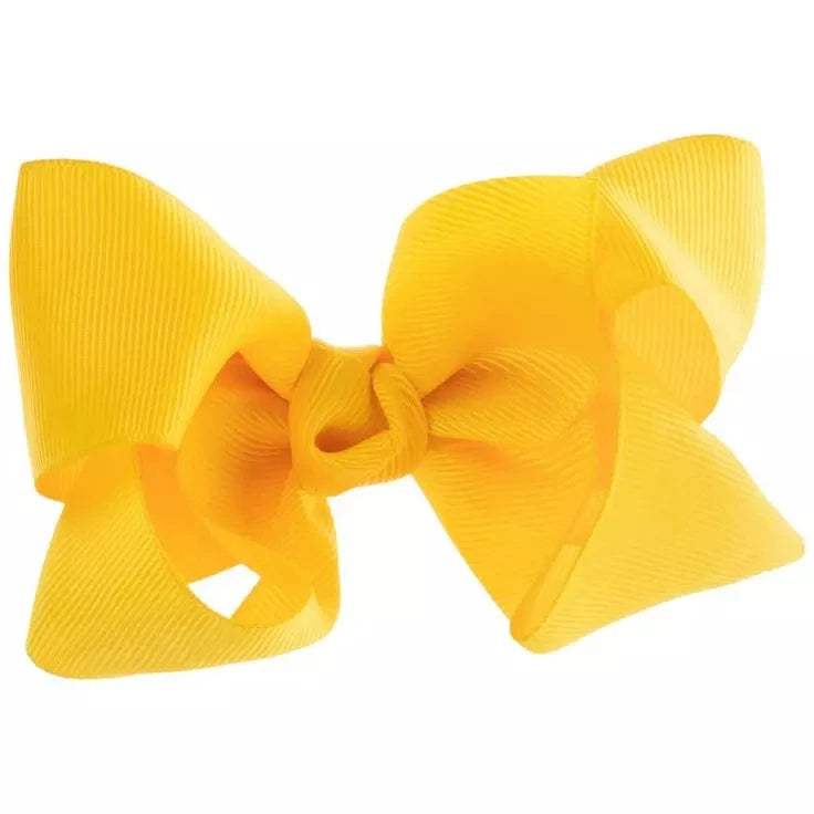 ASSORTED COLORS SOLID HAIR BOW