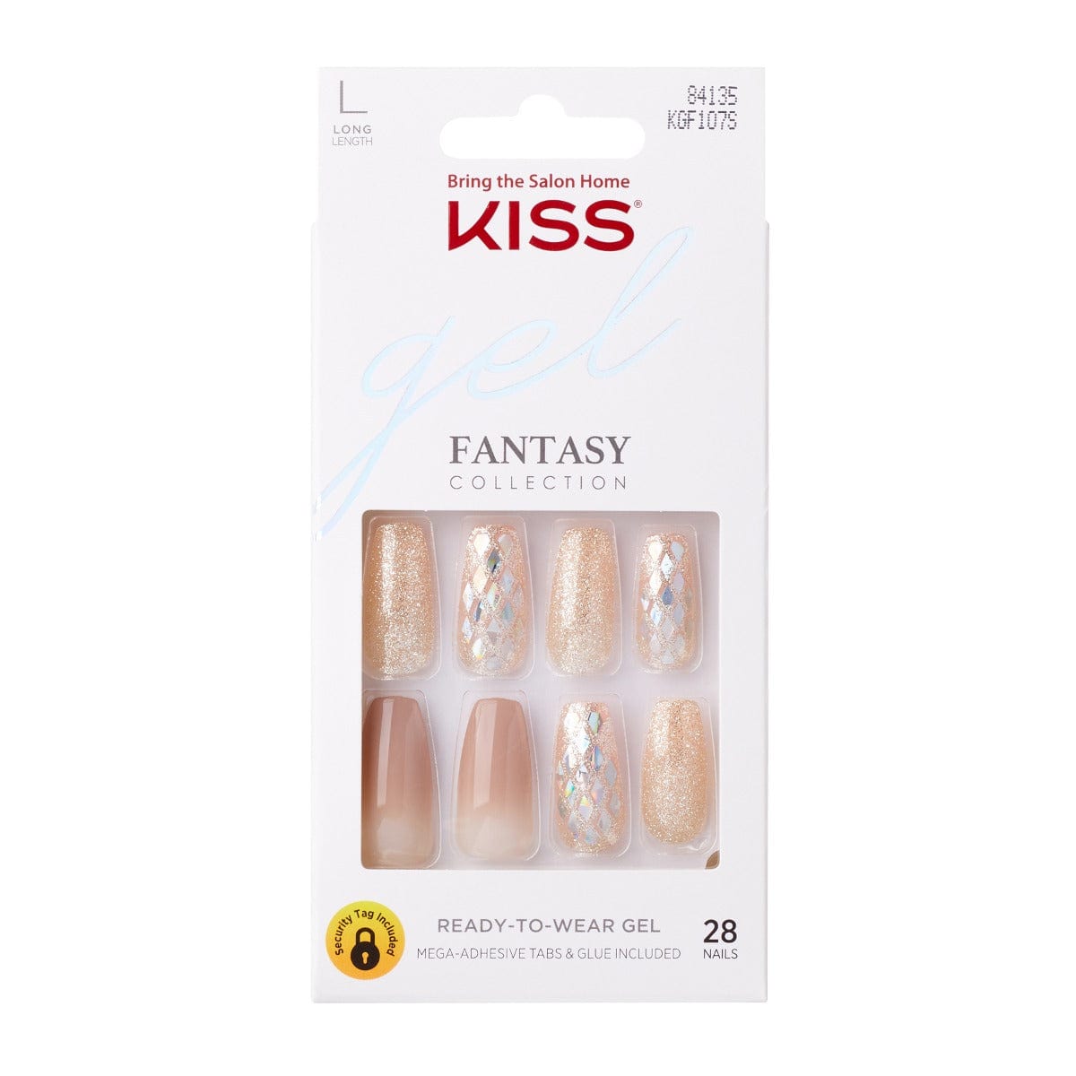 KISS GEL FANTASY COLLECTION NAILS- HARD TO FORGET KGF107S