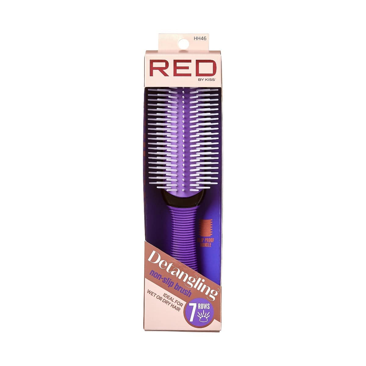 RED BY KISS 7 ROW DETANGLING BRUSH HH46