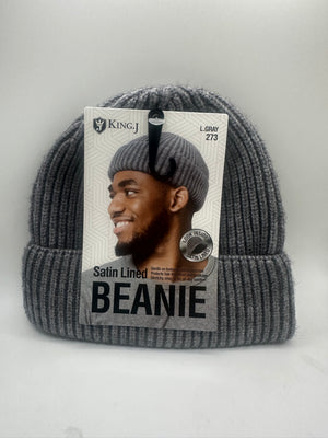 King. J Beanie- Satin Lined