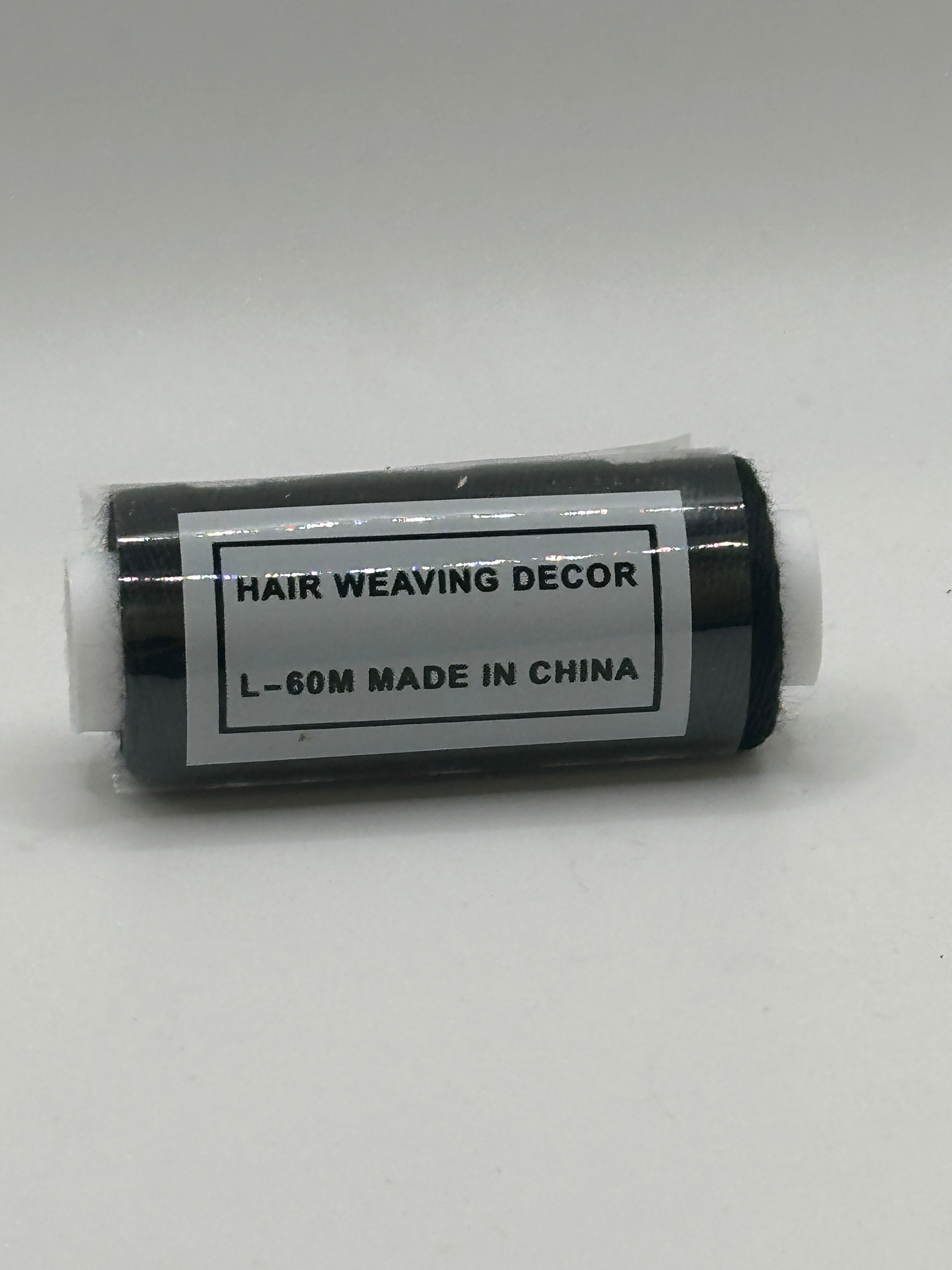 Hair Weaving Decor Black Thread L-60M