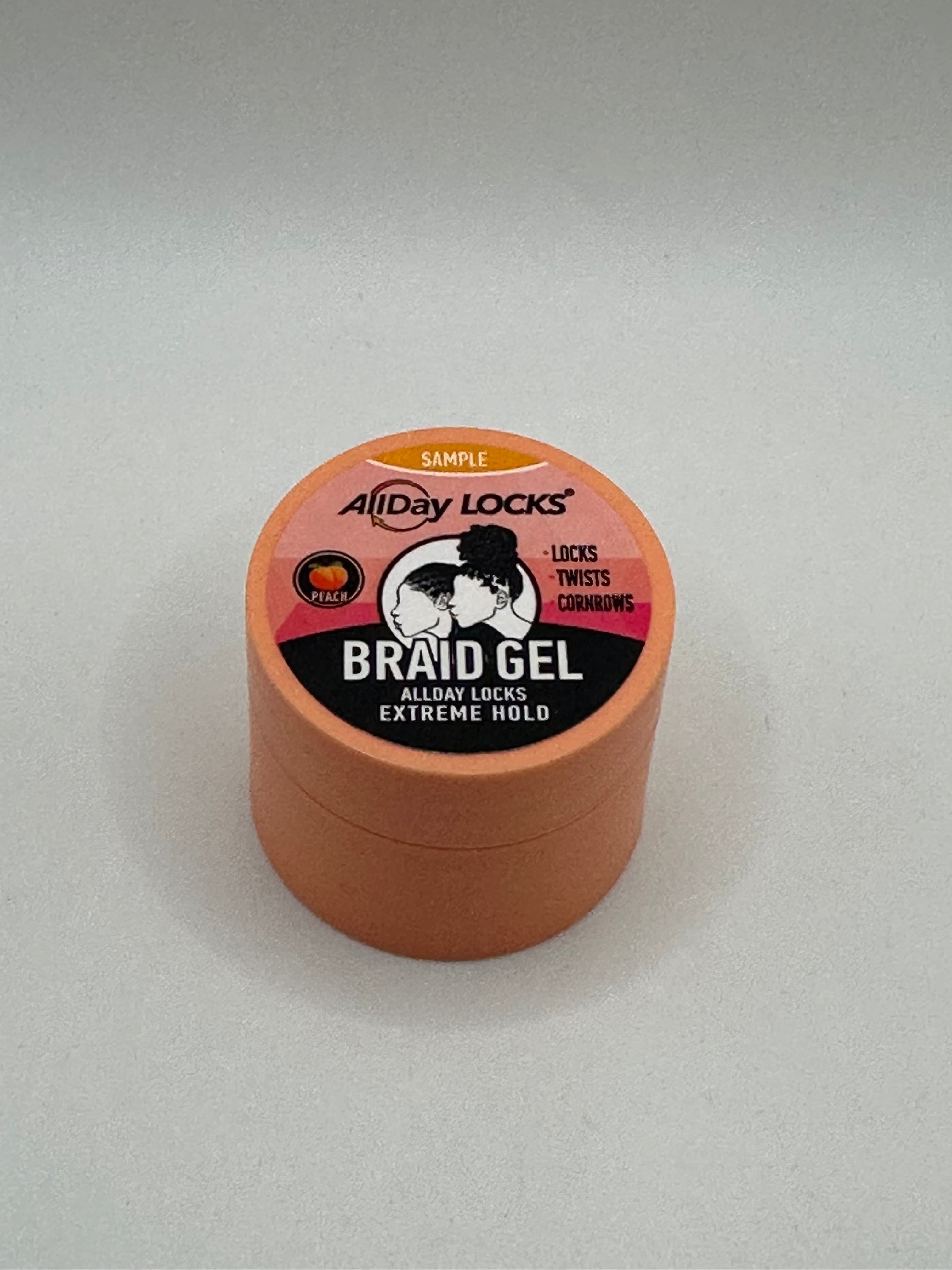 All Day Locks Peach Gold Braid Gel Extreme Hold Sample 12ml(0.4oz)