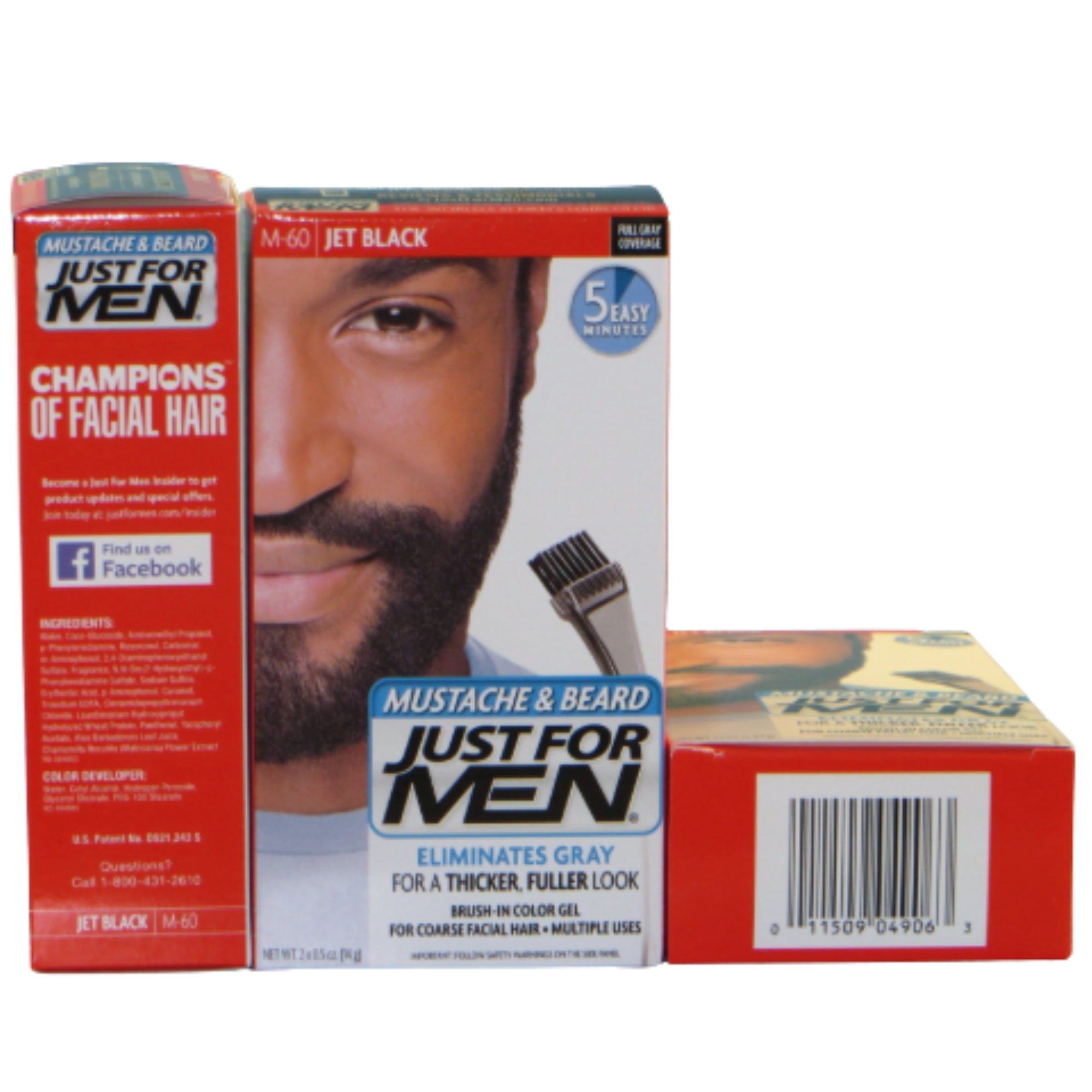 Just For Men Mustache & Beard- Jet Black | Beauty Supply